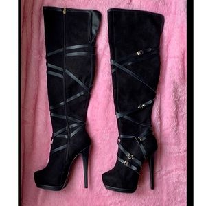 Black Thigh high boots